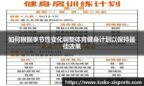 如何根据季节性变化调整体育健身计划以保持最佳效果